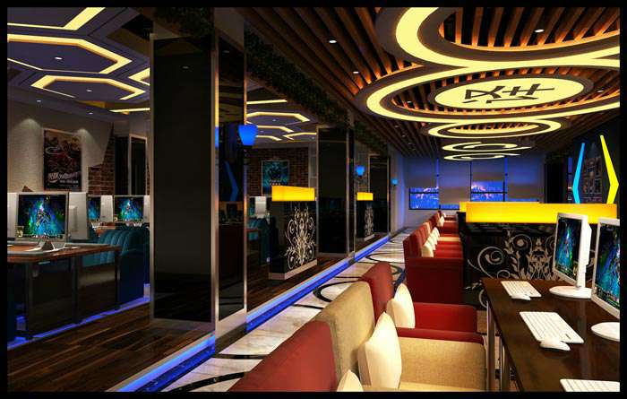 電競網(wǎng)咖裝修設計效果圖