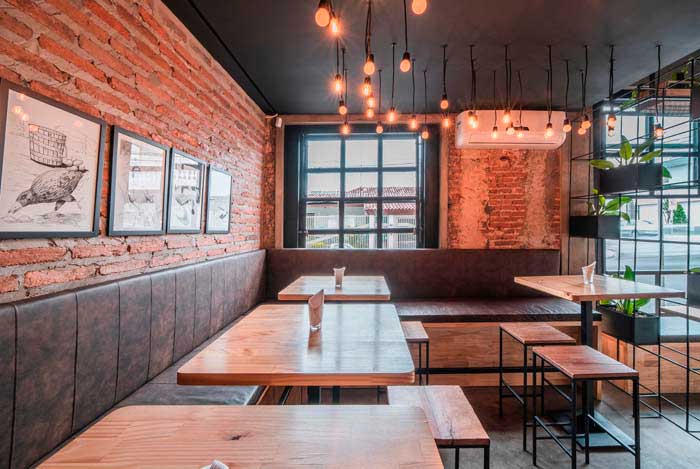 100m2鄭州酒吧+餐廳設計效果圖