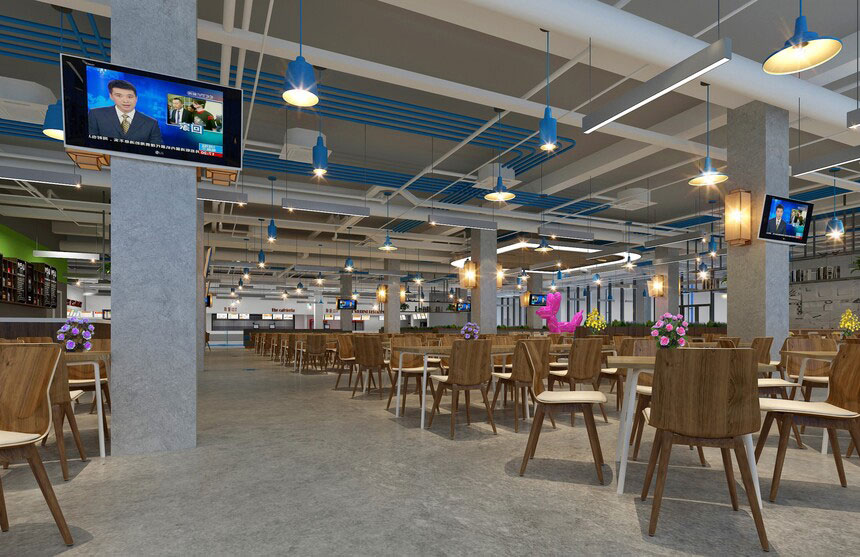 開封學(xué)校食堂設(shè)計(jì)-學(xué)校食堂裝修設(shè)計(jì)效果圖