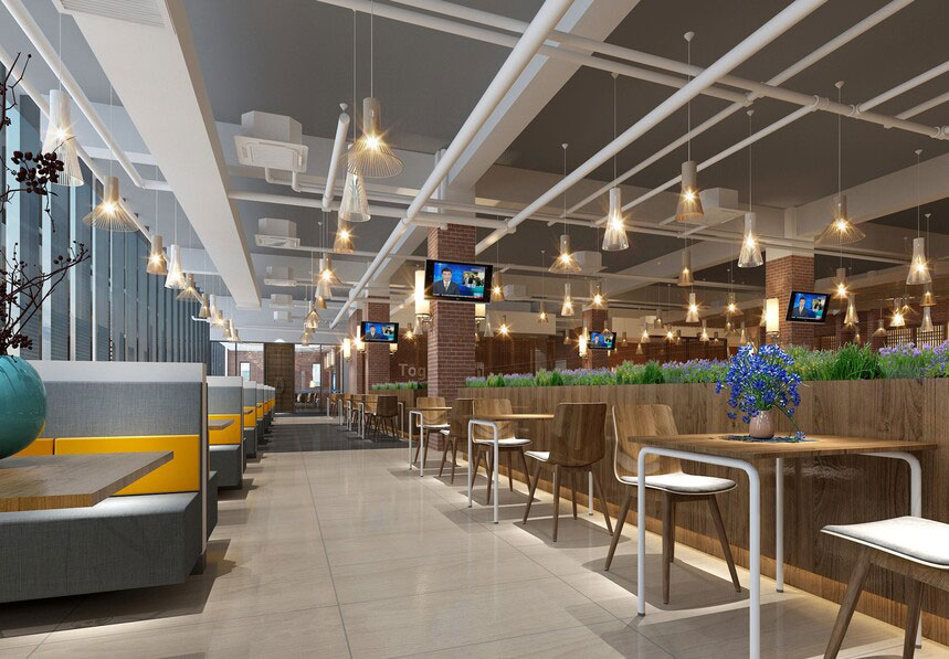 開封學(xué)校食堂設(shè)計(jì)-學(xué)校食堂裝修設(shè)計(jì)效果圖