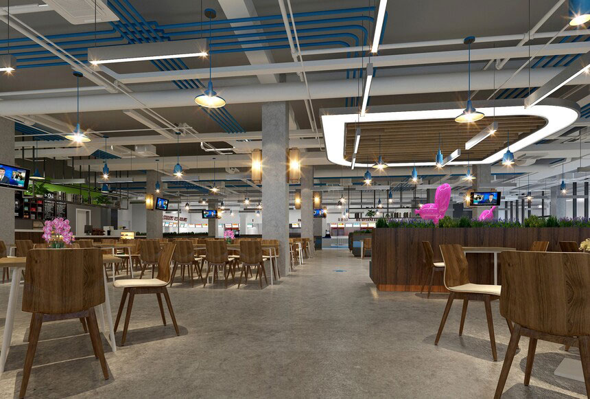 開封學(xué)校食堂設(shè)計(jì)-學(xué)校食堂裝修設(shè)計(jì)效果圖