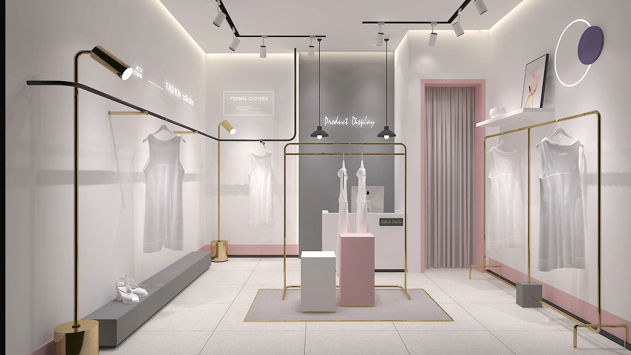 37平米女裝門(mén)店設(shè)計(jì)效果圖