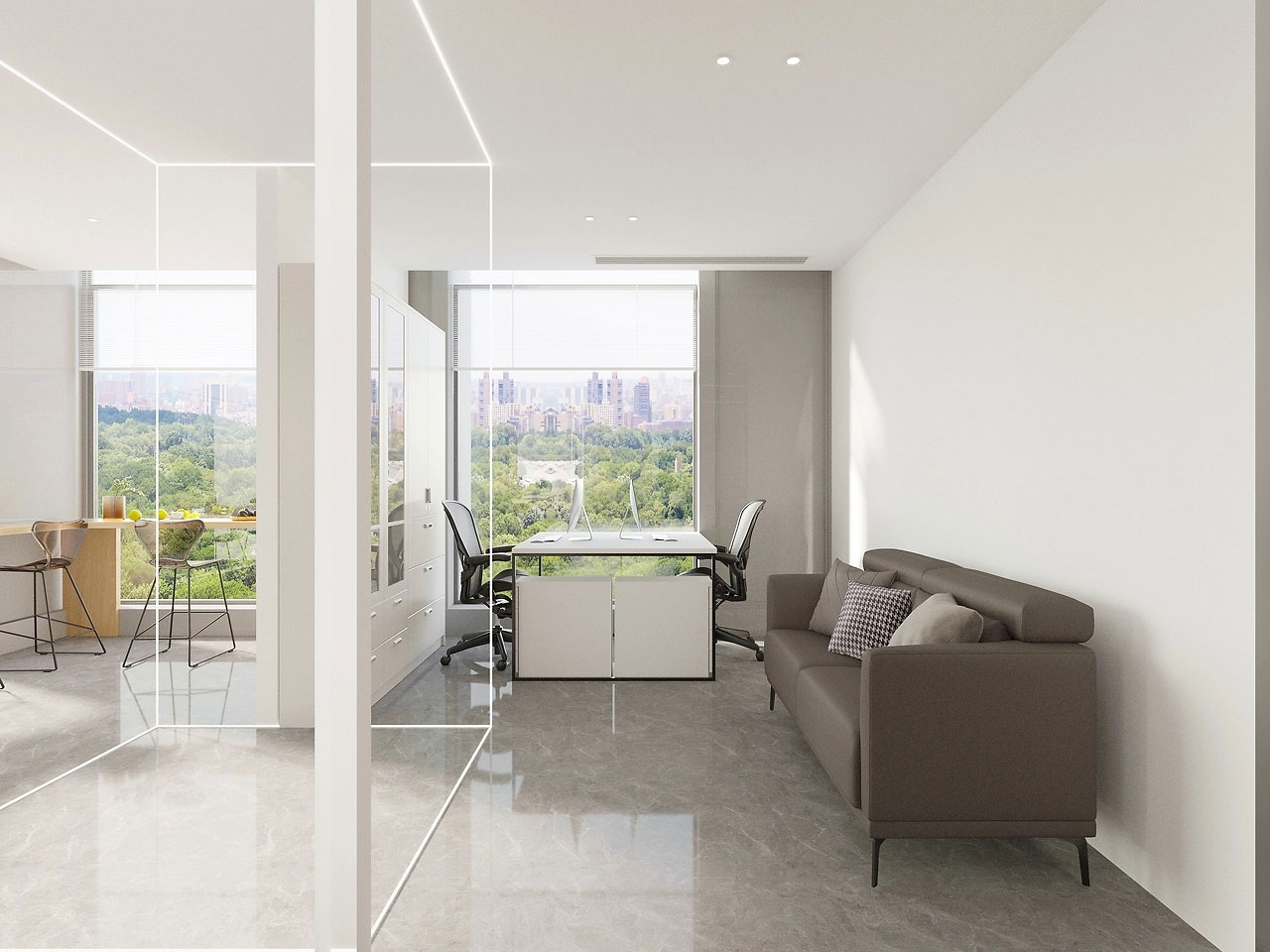 500平米鄭州辦公室裝修設(shè)計效果圖