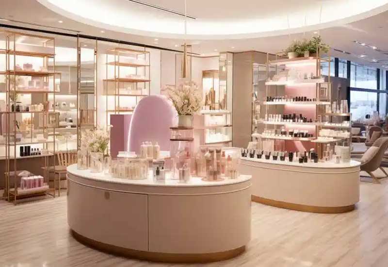 鄭州美妝店裝修設(shè)計(jì)案例：輕奢風(fēng)格如何打造