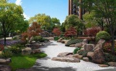 雅逸的混搭風(fēng)格小區(qū)園林景觀(guān)裝修效果圖