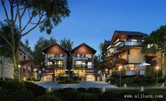 最新大方端莊的新中式風(fēng)格別墅群外觀(guān)裝修效果