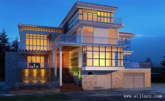 大方質(zhì)樸的現(xiàn)代風(fēng)格別墅外觀(guān)裝修效果圖