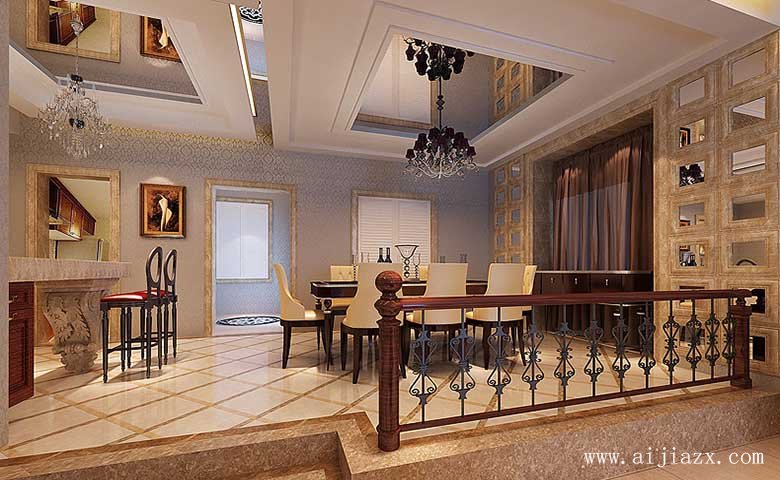奢華的簡(jiǎn)歐風(fēng)格別墅裝修效果圖