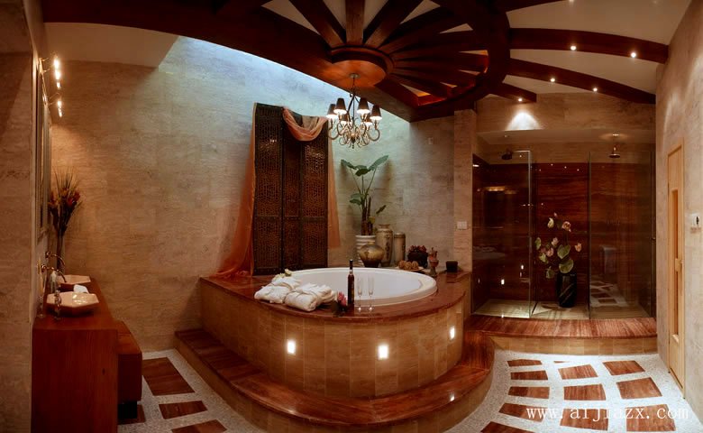 低調(diào)奢華的歐式風(fēng)格別墅衛(wèi)生間裝修效果圖