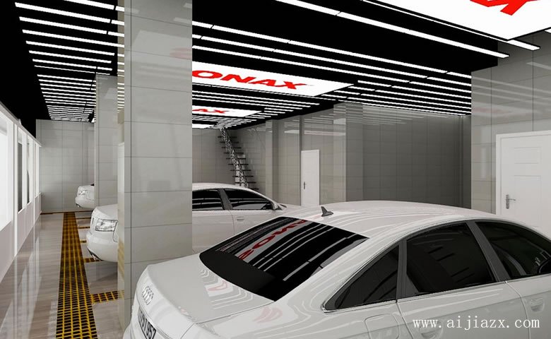 舒適實(shí)用的汽車銷售中心展示廳裝修效果圖